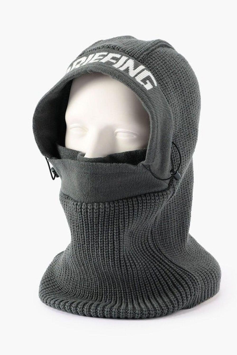 【26AW】 KNIT BALACLAVA / ニット バラクラバ (グレー)