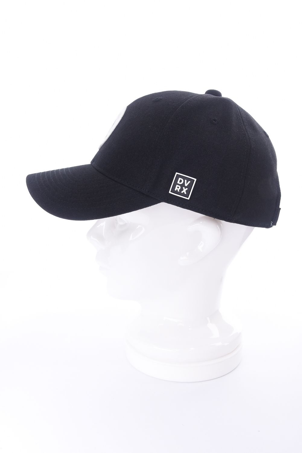 DVRX D Logo Cap / 3Dロゴ刺繍 ベースボールキャップ (ブラック)