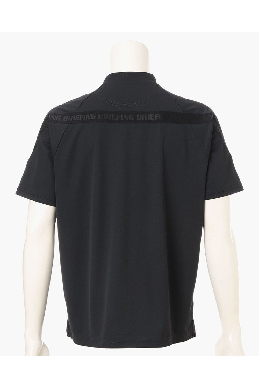 【26SS】 CE MEN’S BACK LOGO LINE HIGHNECK RF / ロゴテープ リラックスフィット モックネックTシャツ (ブラック)