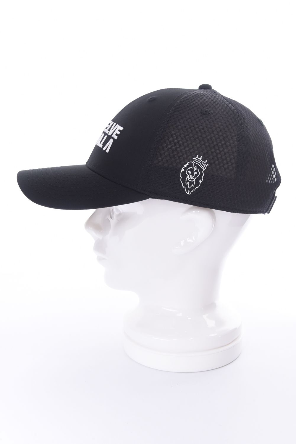 【26SS】 INVERT CAP / ブランドロゴ刺繍 メッシュキャップ (ブラック)