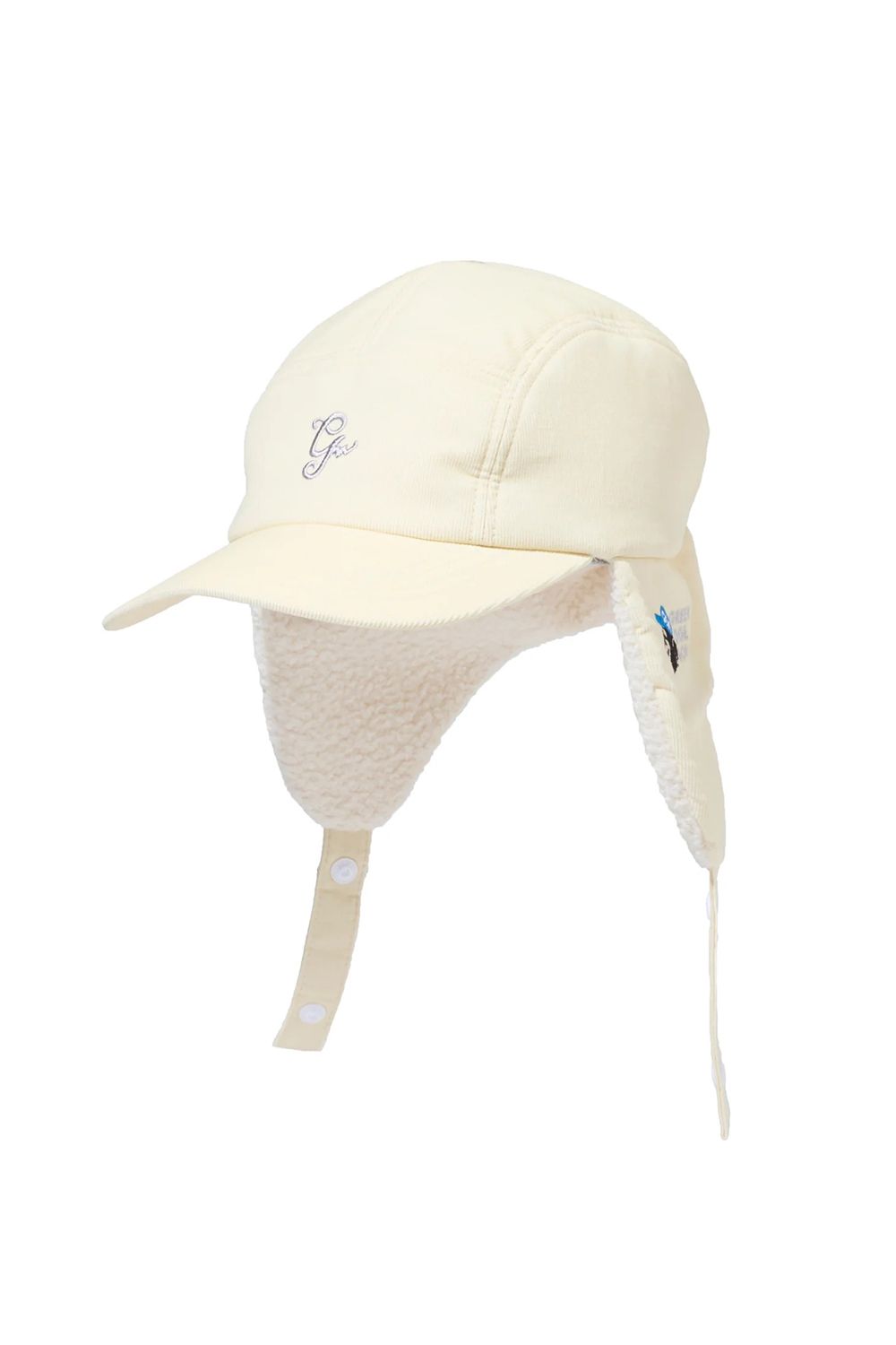 【26AW】 2WAY FLAP CAP / ボア素材 イヤーマフ ベースボールキャップ (ホワイト)