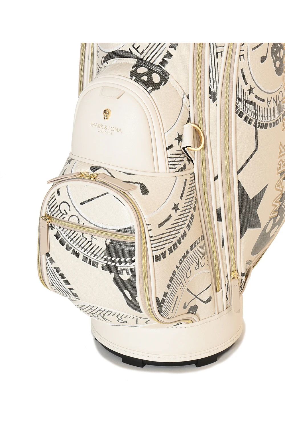 【26AW】 ATLAS SIGNATURE CADDY BAG / アイアンスカル シンセティックレザー カートタイプ キャディバッグ (アイボリー)