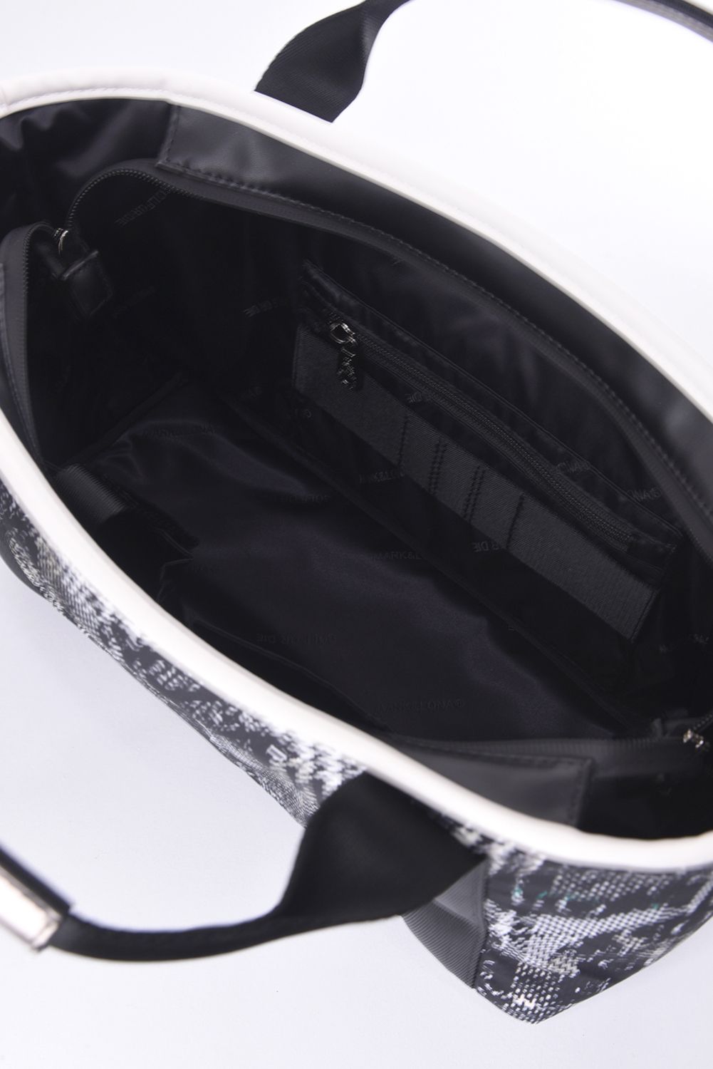 OLSON LUXE CART BAG / カモフラージュパターン 高密度ナイロン カートバッグ (ブラック/ホワイト）