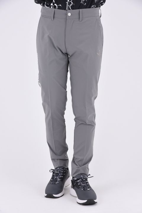 【春夏仕様】 BASIC LONG PANTS / ブランドロゴ ベーシック ロングパンツ (グレー)
