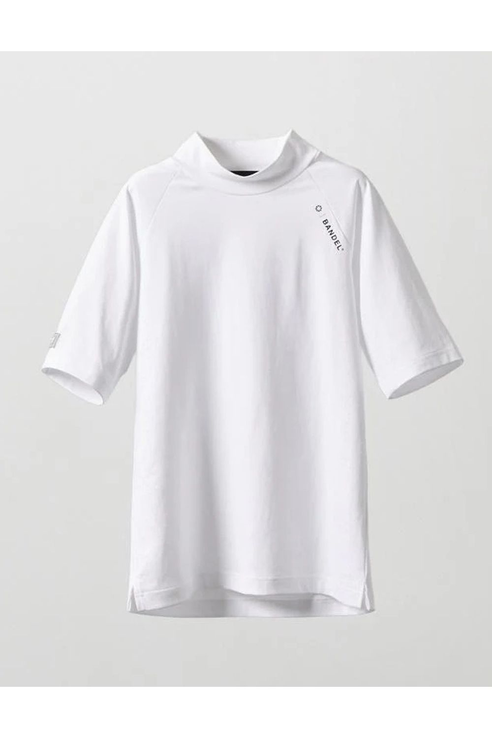 【26SS】 【レディース】 HEAT PUNCHING MOCK NECK / バックロゴ パンチング モックネックTシャツ (ホワイト)
