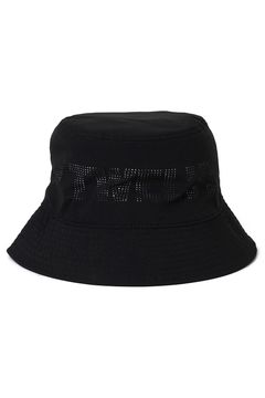 【26SS】 PERFORATE HAT / パンチングロゴ バケットハット (ブラック)