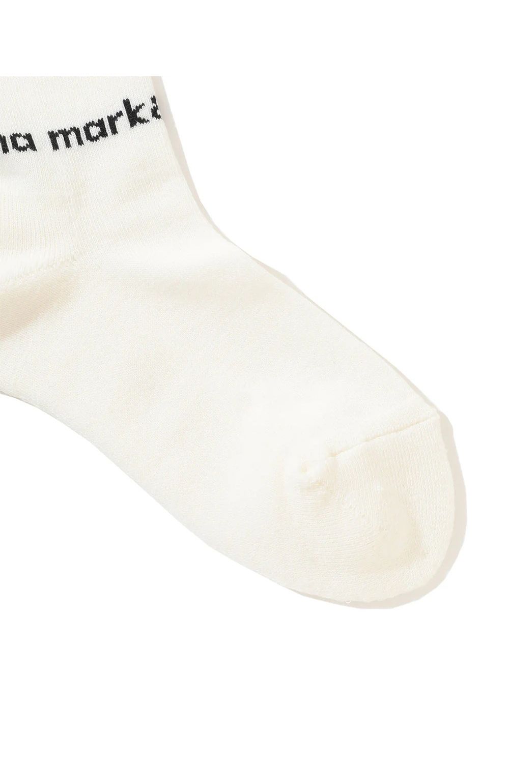 【レディース】 BUENA HIGH SOCKS / ロゴジャカード メタリック刺繍 ハイソックス (ホワイト)