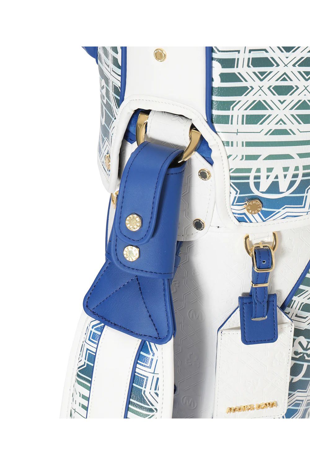 【26SS】【銀行振込・代金引換不可】【返品・交換不可】 RITMO MONOGRAM STAND BAG / ジオメトリックパターン スタンドタイプ キャディバッグ (ホワイト)