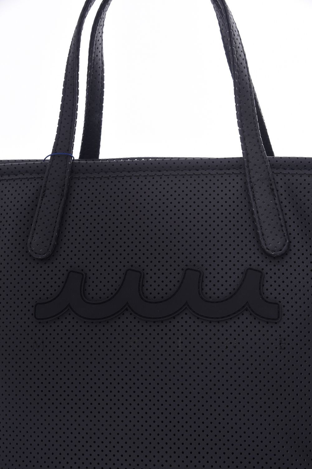 CONTINUA PERFORATED ETHICAL LEATHER MINI TOTE BAG / パンチングエシカルレザー ミニトートバッグ (ブラック)
