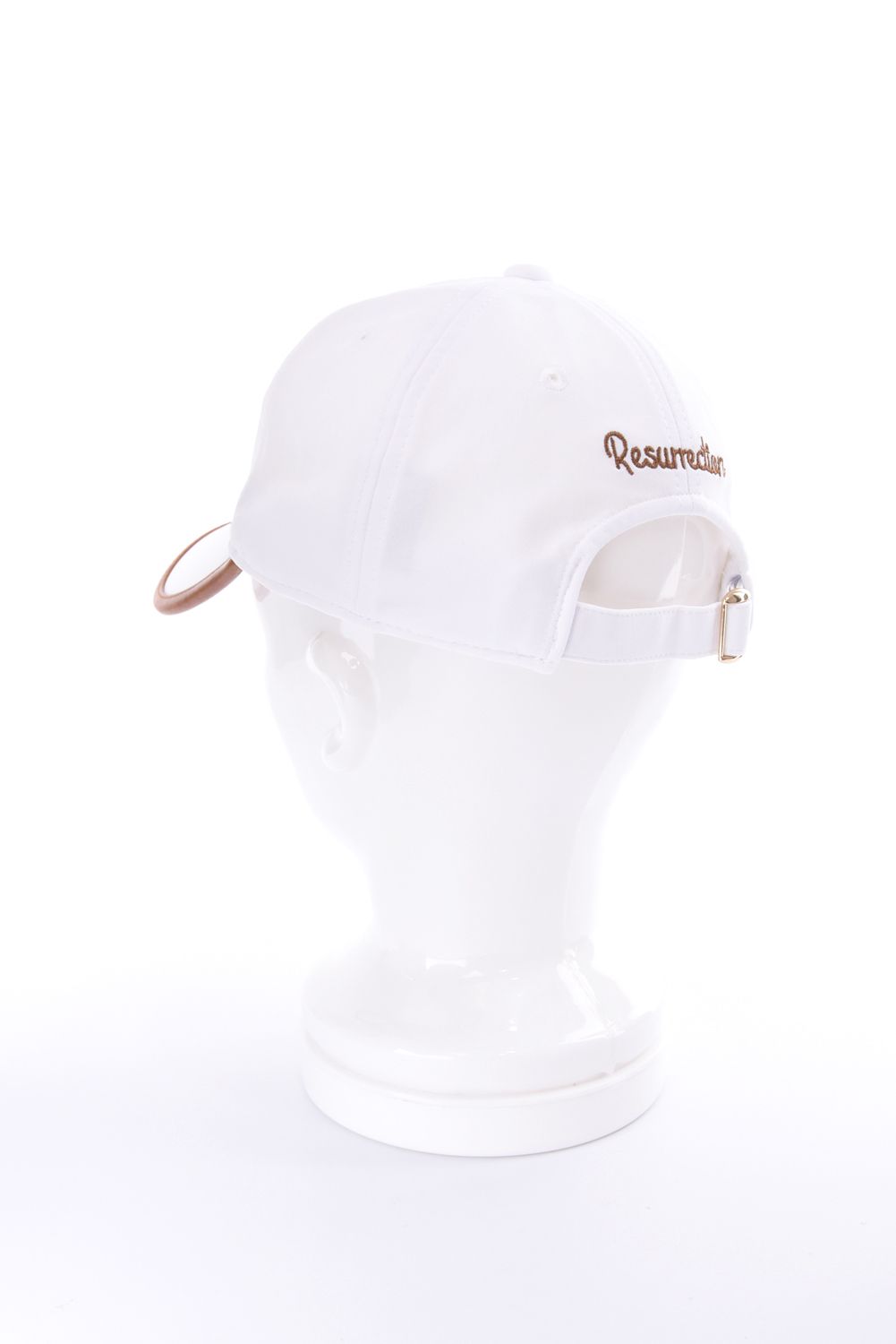 【26AW】 LEATHER LOGO PIPING CAP / レザーロゴパイピングキャップ  (ホワイト)