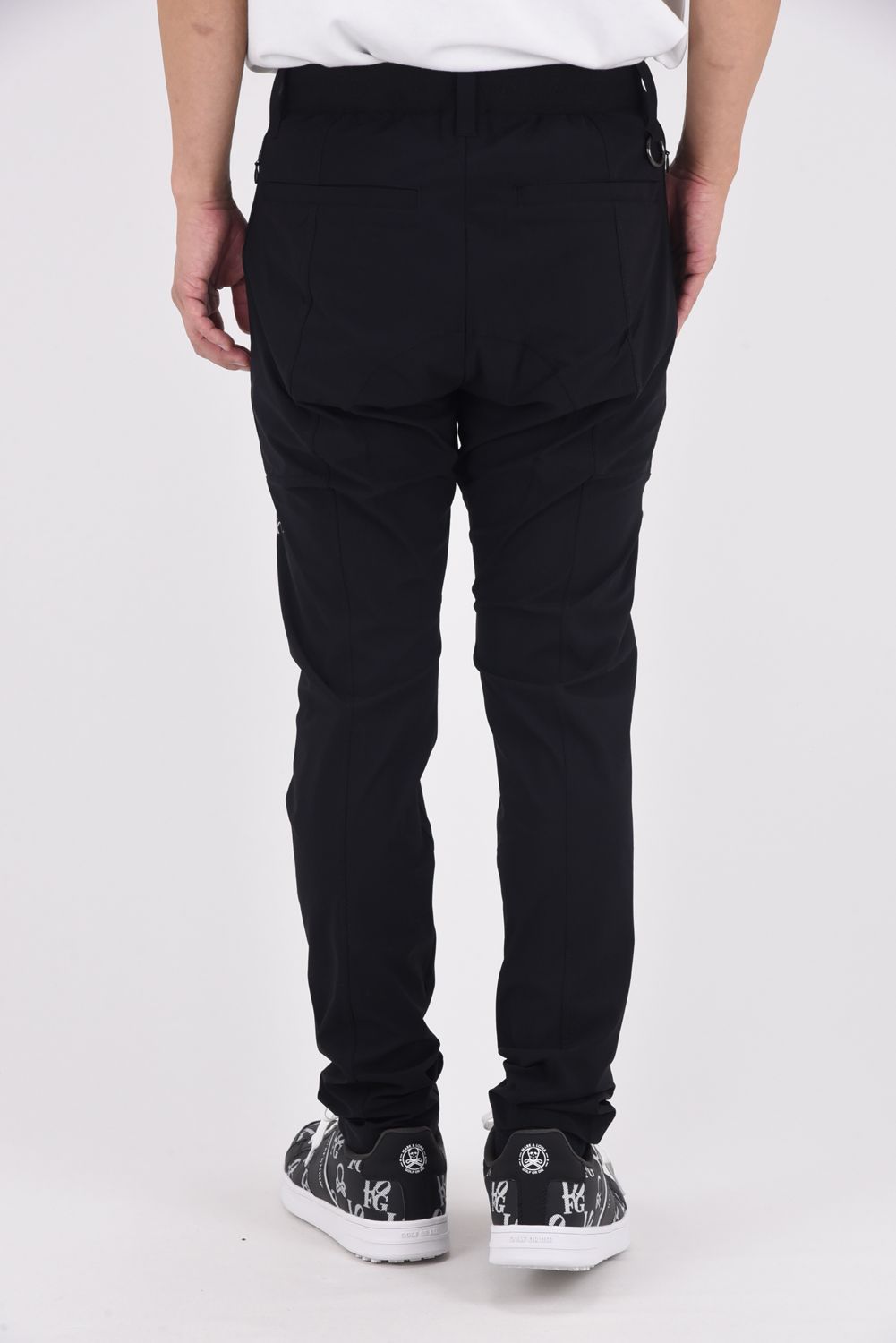 【2025AW】 S.I.D HYPER STRETCH PANTS / リフレクターロゴプリント シリコンワッペン テクニカルロングパンツ (ブラック)