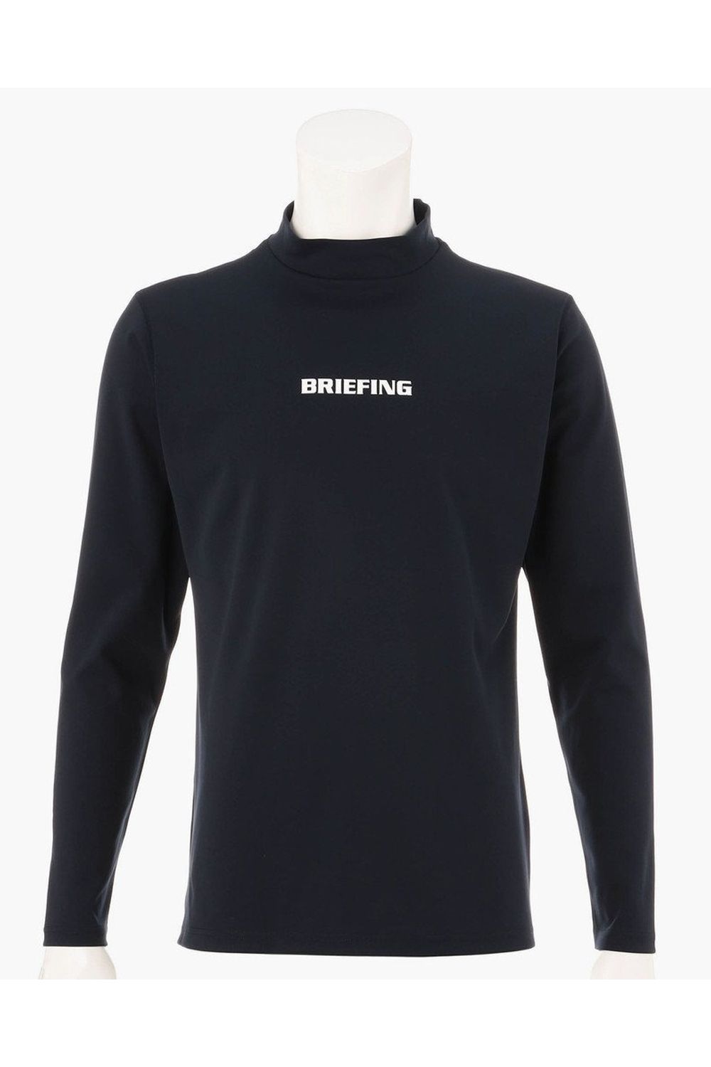 【26AW】 MEN’S TOUR LS HIGHNECK / ベーシック ブランドロゴ 長袖モックネックTシャツ (ネイビー)