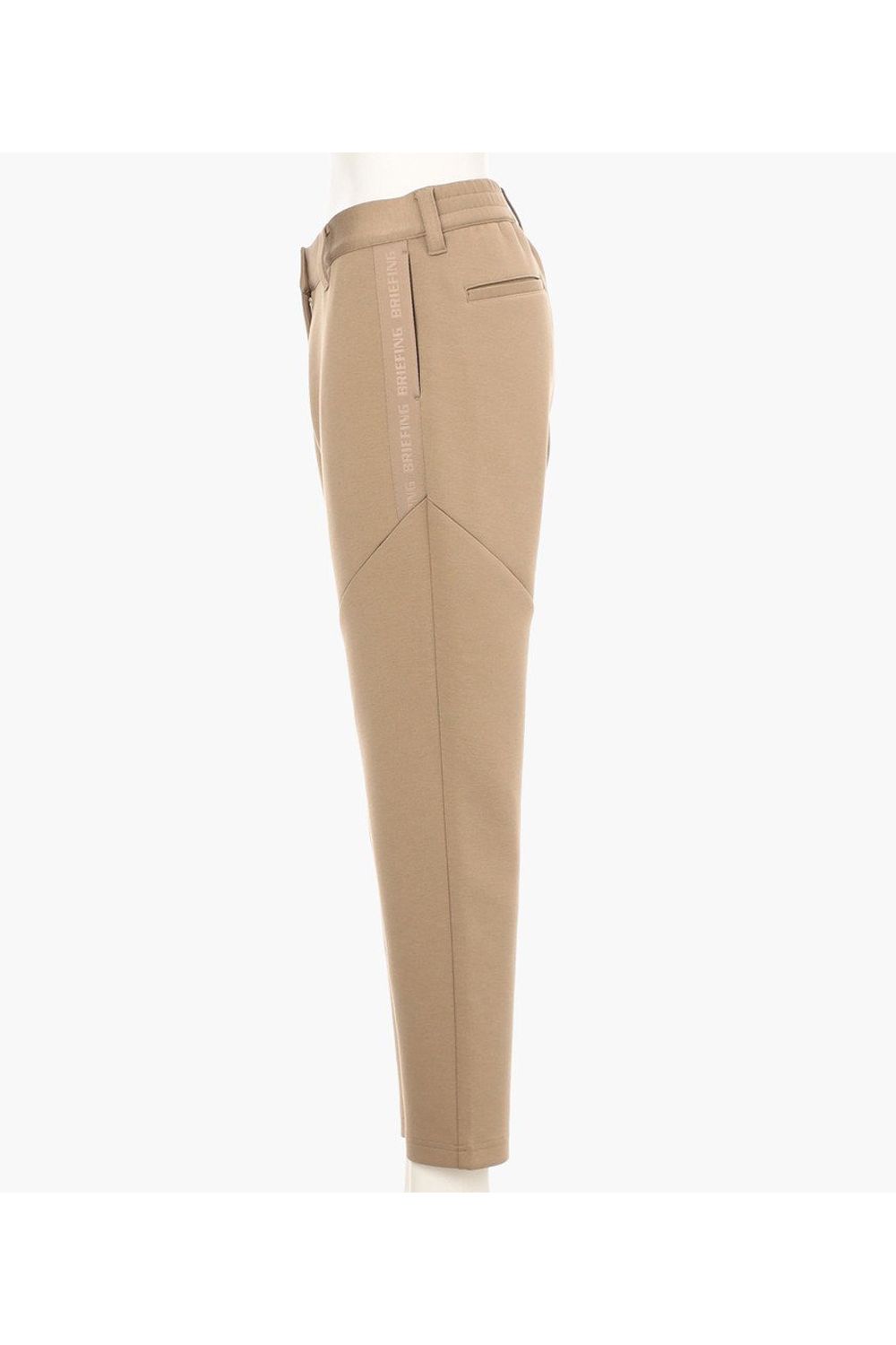 【25AW】【レディース】 WOMEN’S WARM LOGO LINE PANTS / ダンボールニット サイドロゴテープ ロングパンツ (ベージュ)