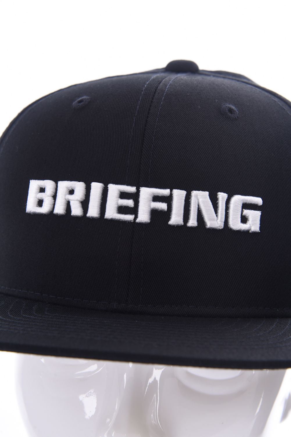 MENS BASIC FLAT VISOR CAP / ブランドロゴ ベーシック フラットキャップ ブラック