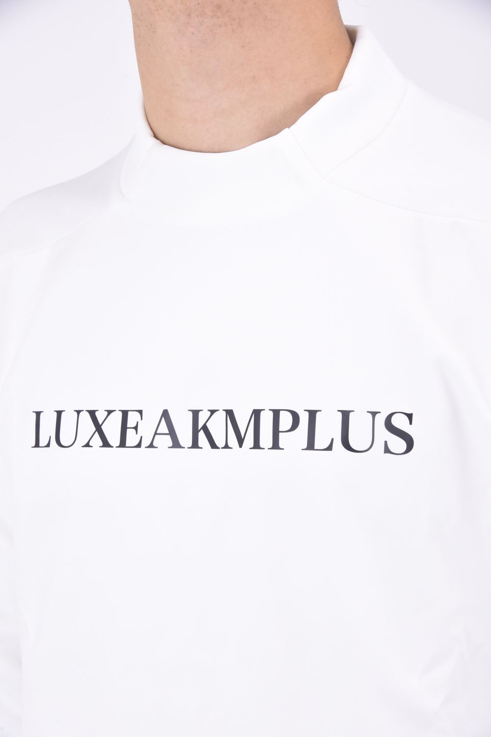 WINDPROOF MOCK / ウィンド プルーフ モックネック Tシャツ (ホワイト)
