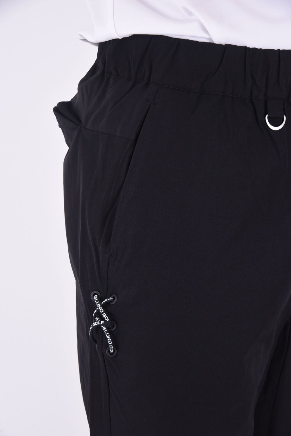WIND BREAK PANTS / ロゴ ワイド ウィンドブレーカーパンツ ブラック