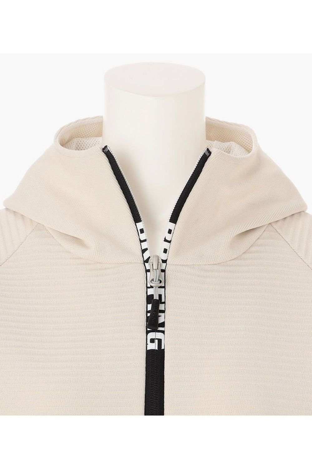 【25AW】【レディース】 WS WR KNIT PARKA / 袖ワッペン ジップアップ ニットパーカー (ベージュ)