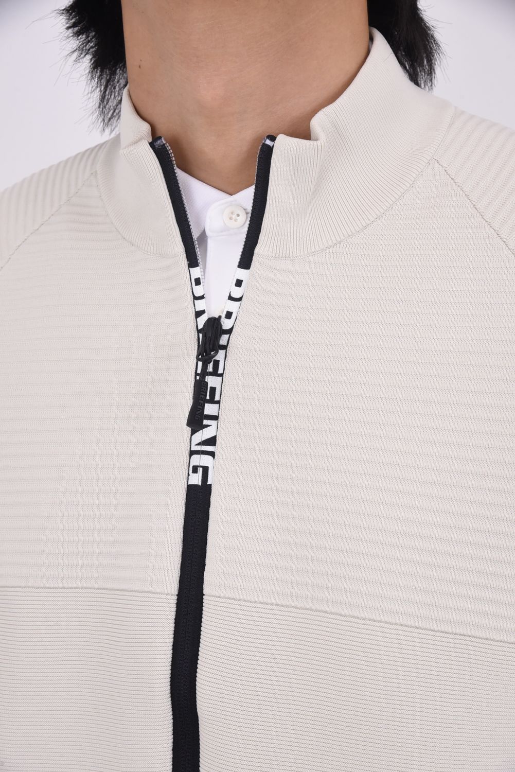 【25AW】 MEN'S WR KNIT BLOUSON / 超撥水糸 ハイネックニットブルゾン (ベージュ)