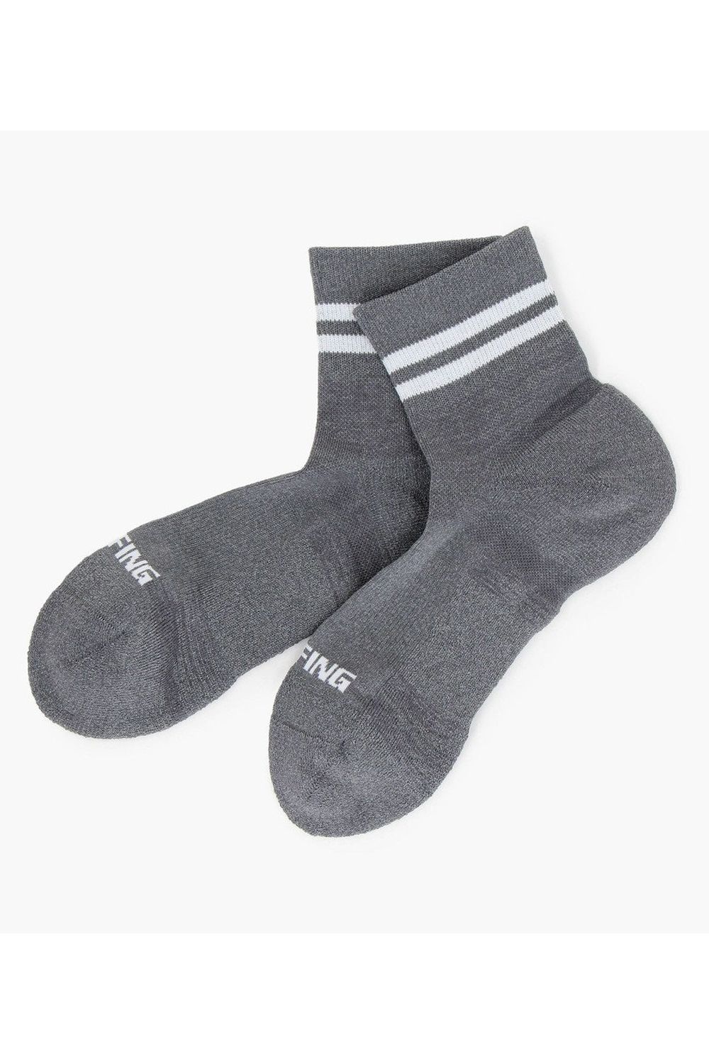 【26AW】【レディース】 WASHI LINE SOCKS / コーデュラコットン ライン ショートソックス (グレー)