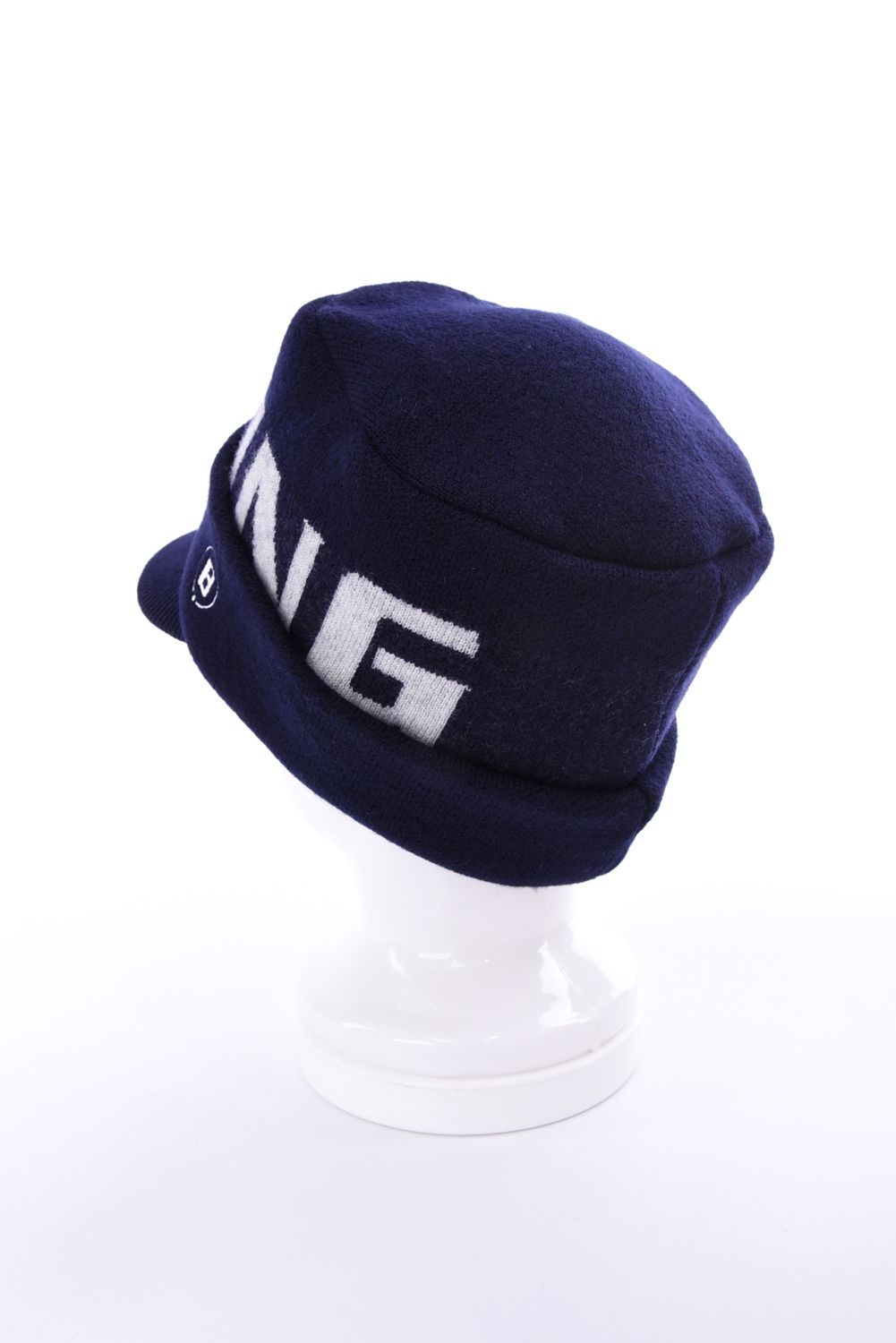 【26AW】 MEN’S WR WOOL KNIT WORK CAP / ブランドロゴ ワークキャップ (ネイビー)