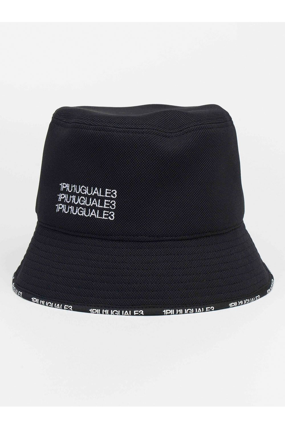 1PIU1UGUALE3 GOLF - BUCKET HAT / ブランドロゴ カノコ バケットハット ブラック | GOSSIP GOLF