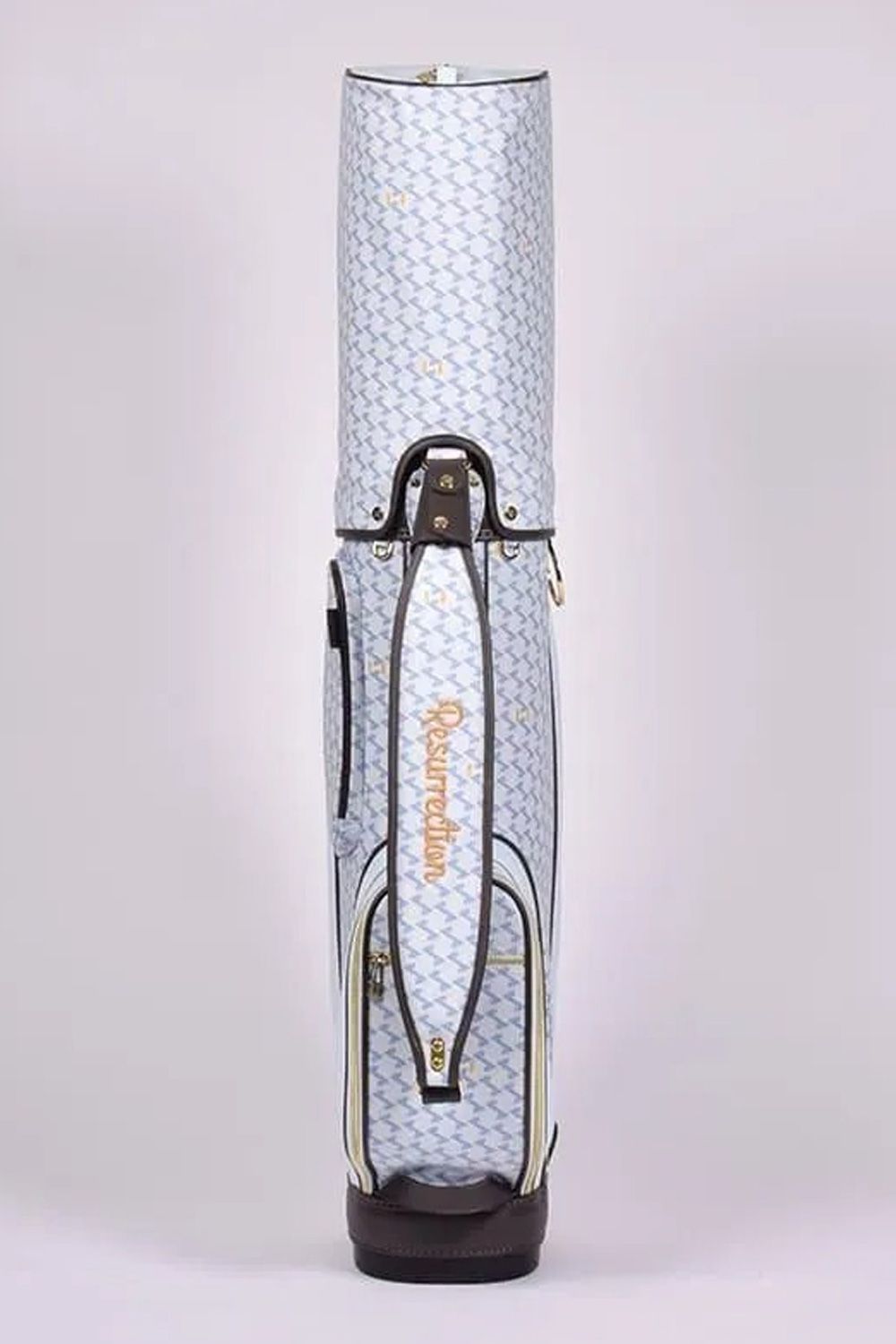 【26SS】【銀行振込・代金引換不可】【返品・交換不可】 RALLINA (ラリーナ) / ブランドオリジナルテキスタイル カートタイプ キャディバッグ （アクア）*