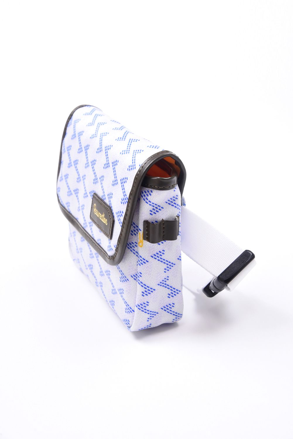 Aix （アイクス）  / ブランド オリジナルテキスタイル ウエストポーチ (アクア)