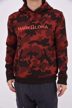 【2026AW 木村拓哉さん着用】 MERCURY CAMO JACQUARD KNIT HOODIE / ジャパンメイド カモフラジャカード ニットパーカー (レッド)