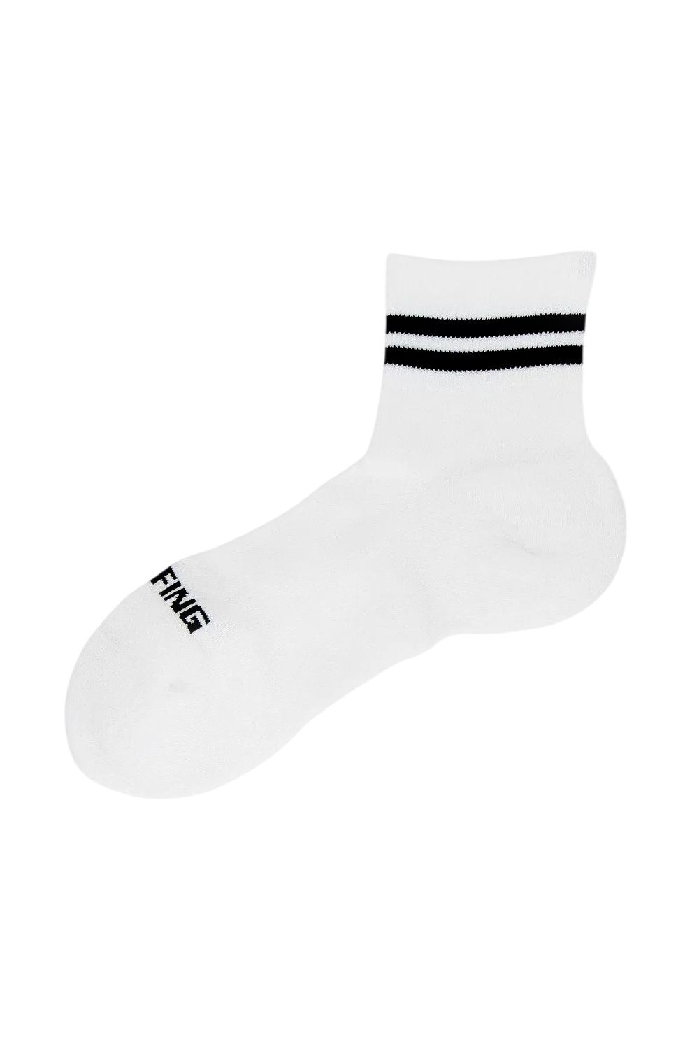 【26AW】 WASHI LINE SOCKS / コーデュラコットン ライン ショートソックス (ホワイト)