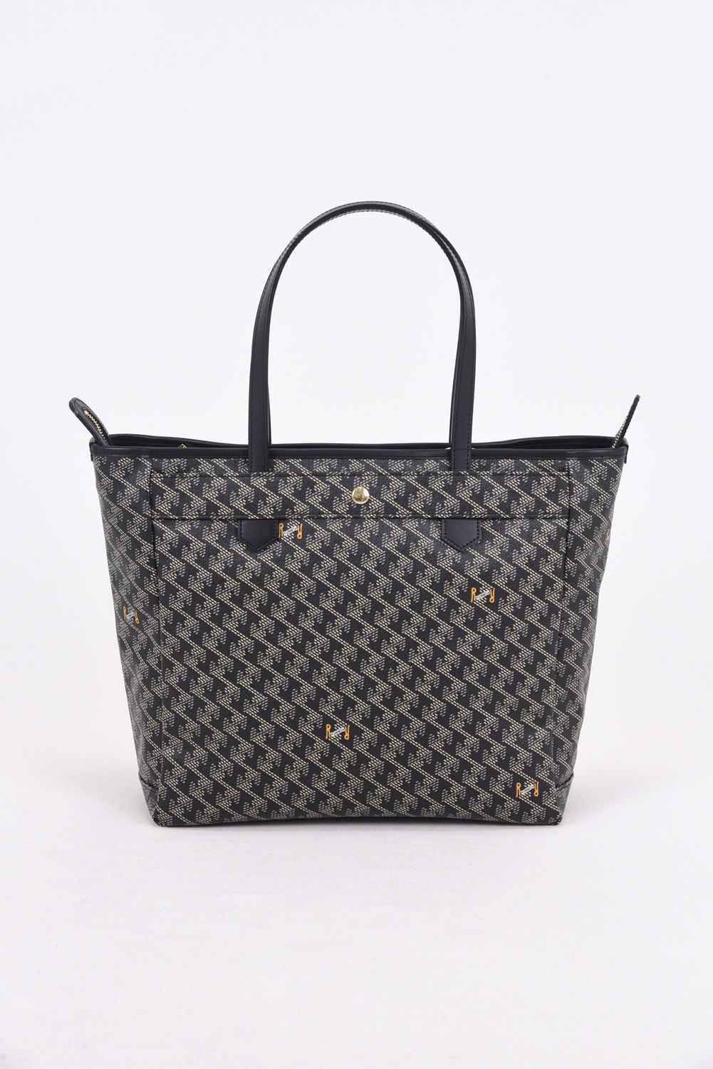 LANIUS BIZ (ラニウス ビズ) / ブランドオリジナルテキスタイル ビジネストートバッグ (ダークブラック)*