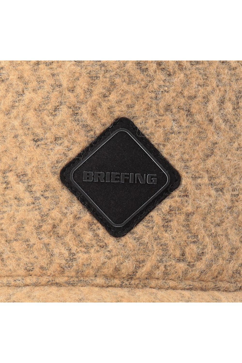 MEN’S WOOL BOA CAP / ウール混 ダイヤモンドロゴ ボアキャップ (ベージュ)