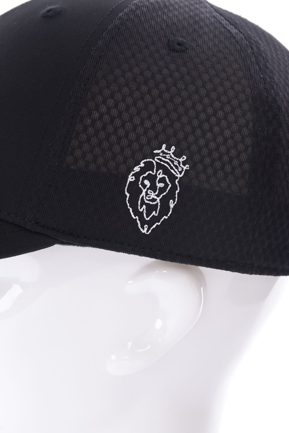 【26SS】 INVERT CAP / ブランドロゴ刺繍 メッシュキャップ (ブラック)