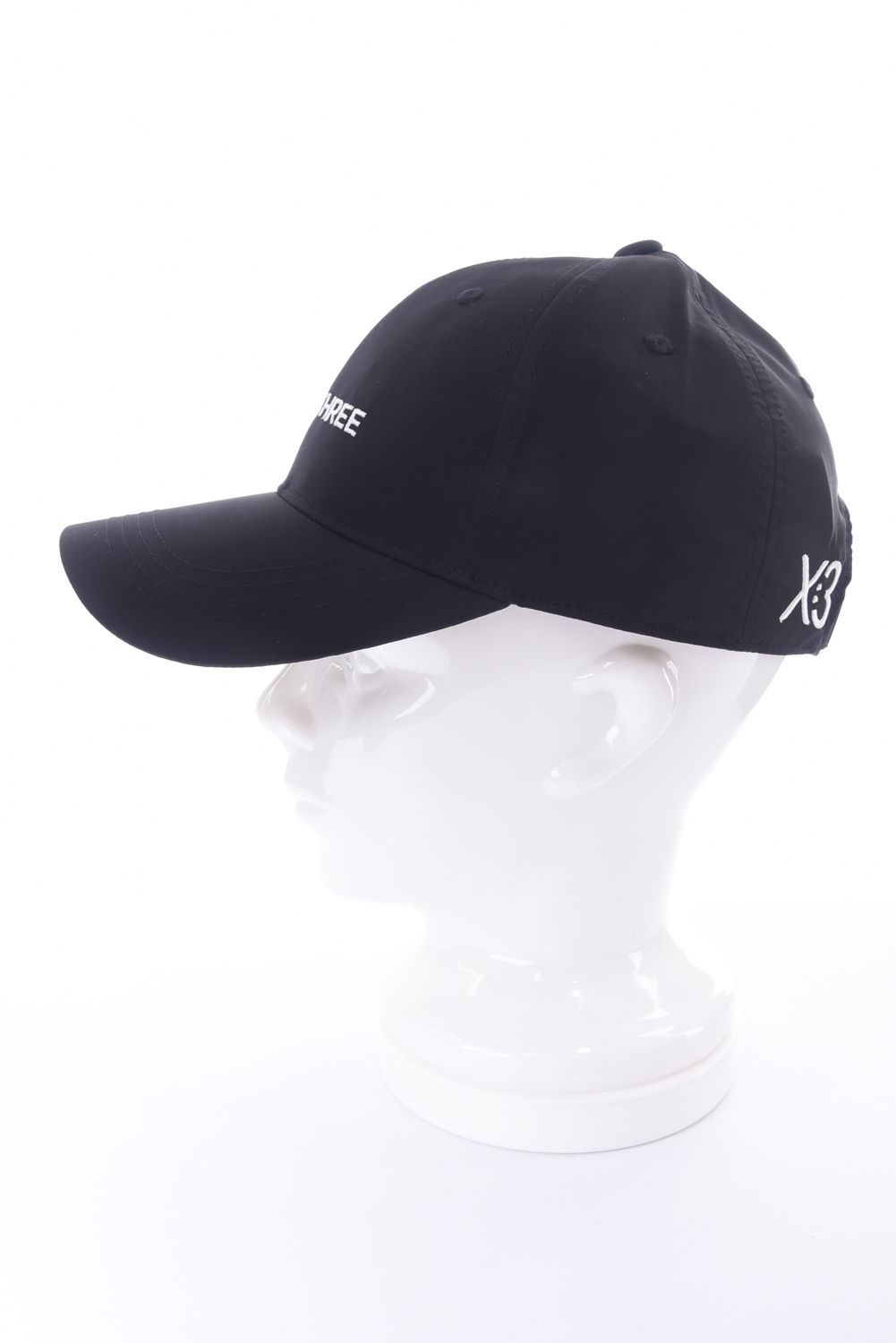 LOGO CAP / ロゴ刺繡 ベースボールキャップ (ブラック)