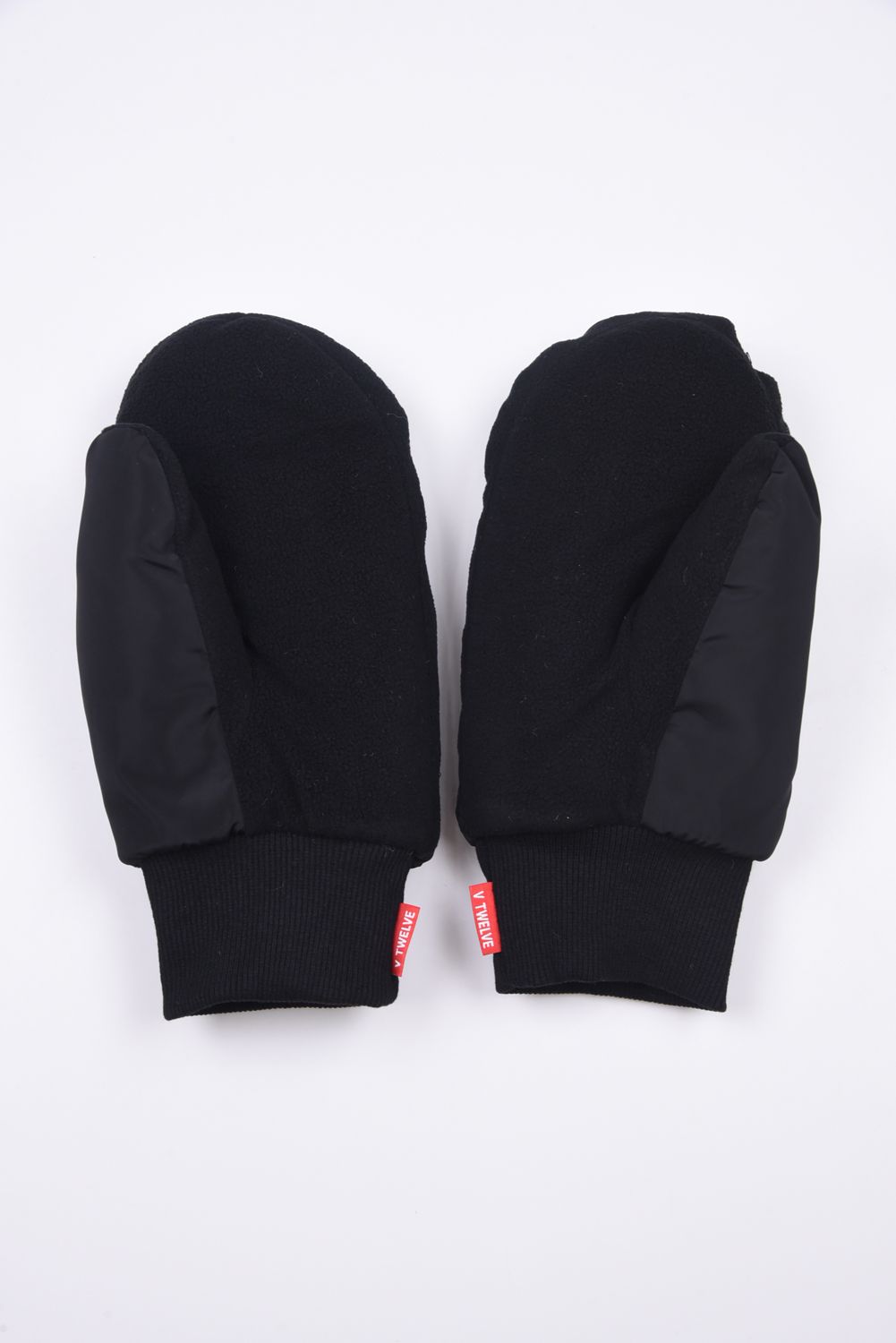 ML MITTEN / ブランドロゴ カイロポケット付き 中綿ミトングローブ (ブラック)