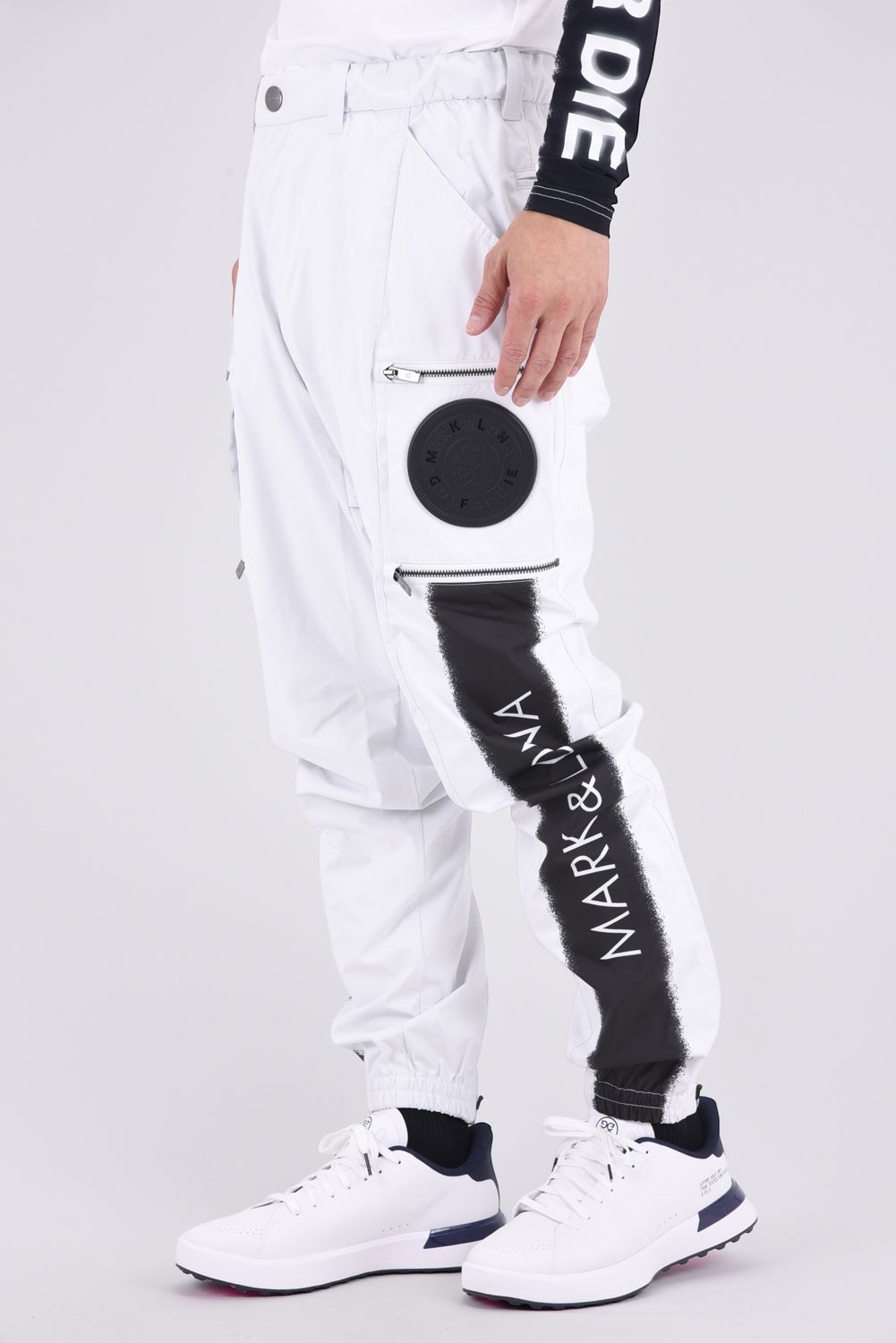 【26AW】 MERCURY COOLING FAN PANTS / モノトーン サイドロゴ 空調ファン搭載ロングパンツ (ホワイト)