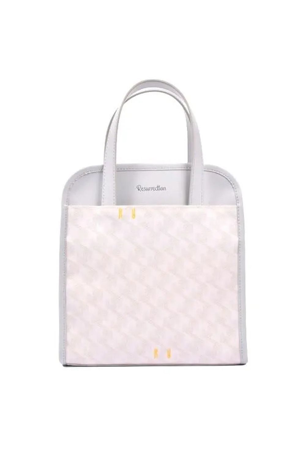 【26SS】 LANIUS TETRA (ラニウス テトラ) / ブランドオリジナルテキスタイル スリム カートバッグ (モノホワイト)*