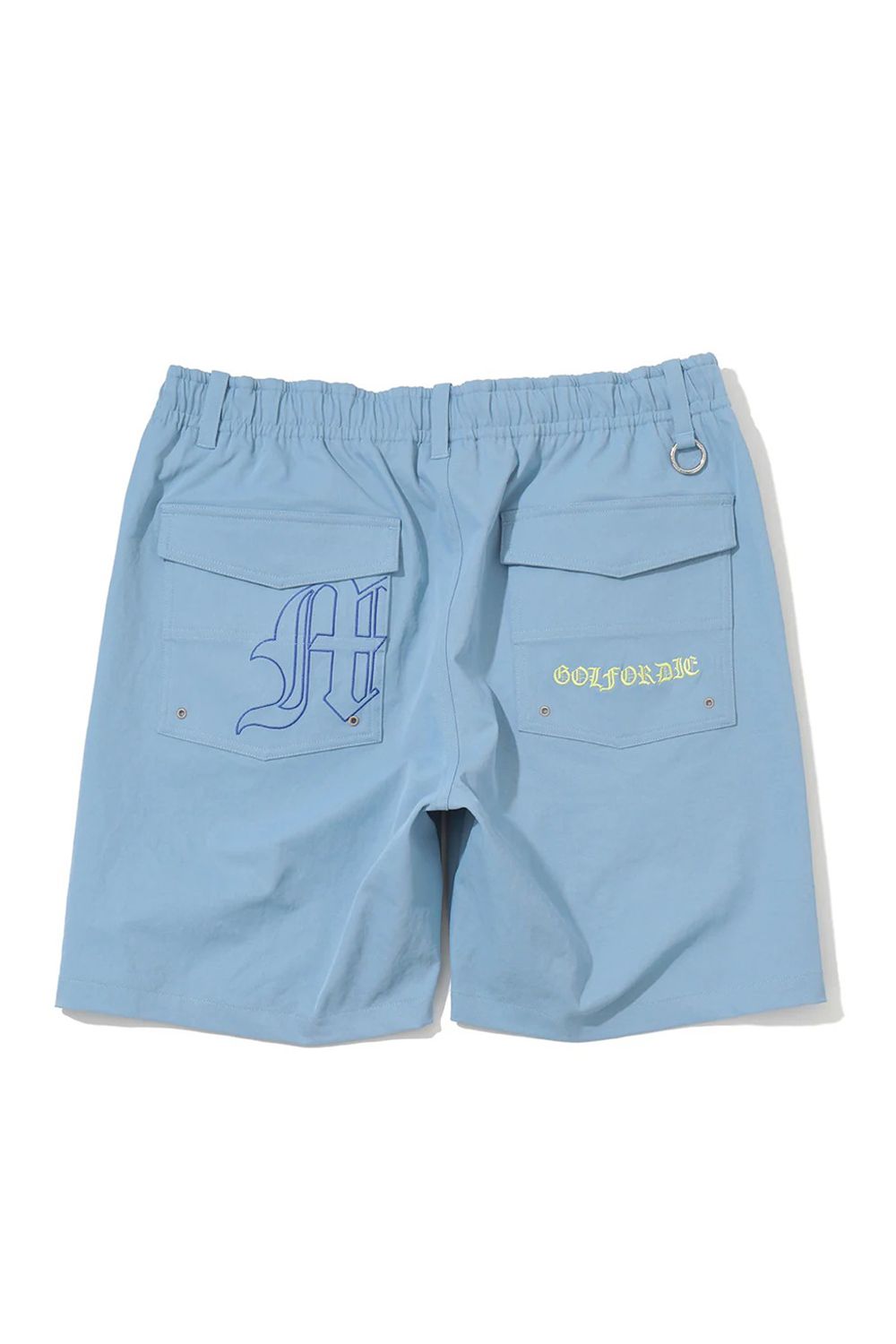 【26SS】 SOVEREIGN UTILITY TWILL SHORTS / ポリエステルツイル ブラックレターフォントロゴ ショートパンツ (サックス)