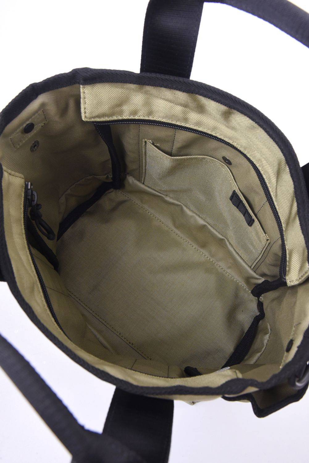 NYLON TOTE BAG SMALL / ナイロン トートバッグ スモール (ダークベージュ)