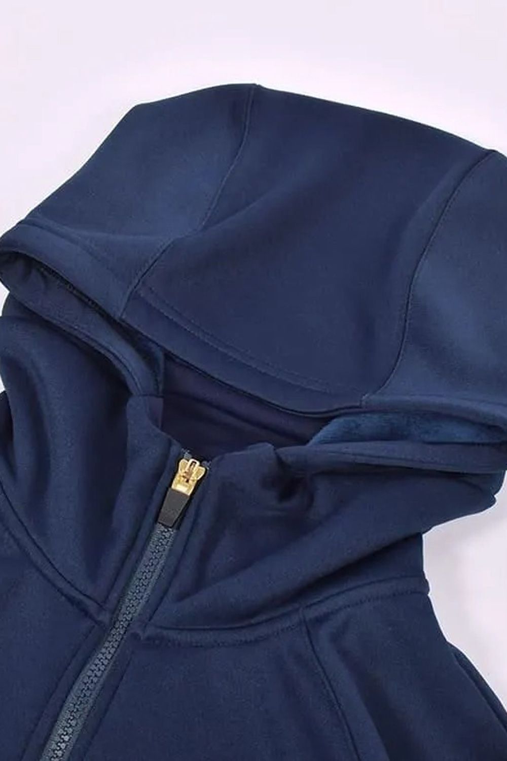 【25AW】 【レディース】 BRUSHED LOGO ZIP-UP HOODIE / ブラッシュロゴ ジップアップ パーカー (ネイビー)*