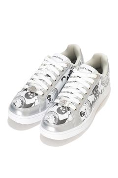 【26AW】 ATRAS SPIKELESS GOLF SNEAKERS / ロゴグラフィック ローカット スパイクレススニーカー (ホワイト)