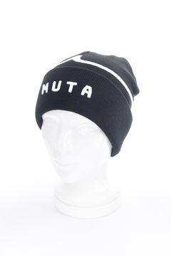 【25AW】 JACQUARD LOGO KNIT CAP / ジャカードWAVEライン ブランドロゴ ニットキャップ (ブラック)