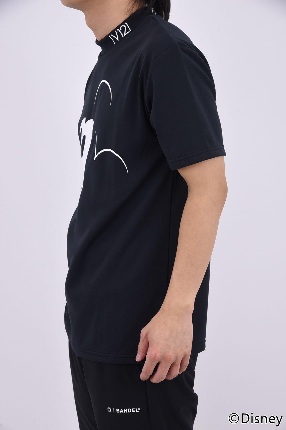 【26SS】 BIG FACE MOCK / ディズニーコレクション モックネックTシャツ (ブラック)