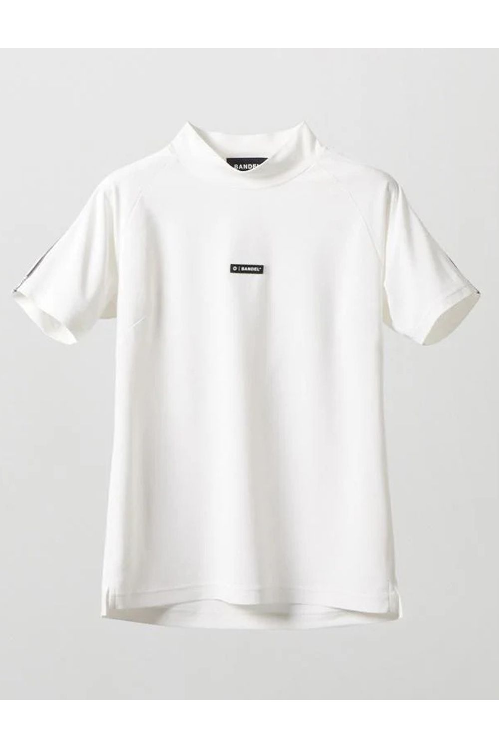 【26SS】 【レディース】 CONCEPT NOTES TAPING MOCK NECK / カノコ素材 デザインテープ モックネックTシャ (ホワイト)