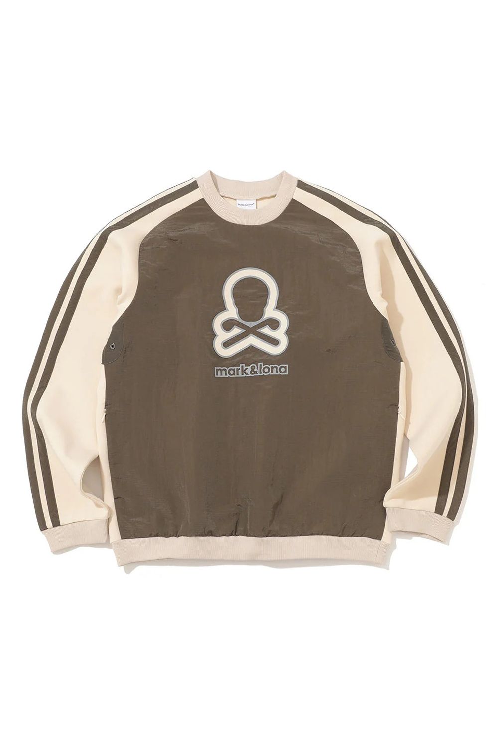 【2025AW】 EVER PERFORMANCE PULLOVER / ダンボールニット 裏起毛 リフレクタープリント クルーネックプルオーバー (オフホワイト)