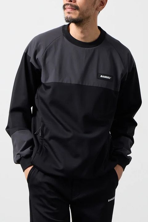 【26AW】 FLEECE COMBINATION PULLOVER / フリースコンビネーション プルオーバー (ブラック)