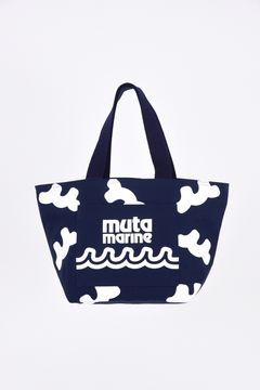 【26SS】 CLOUD WAVE LOGO ECO BAG / クラウドウェーブ エコバック (ネイビー)