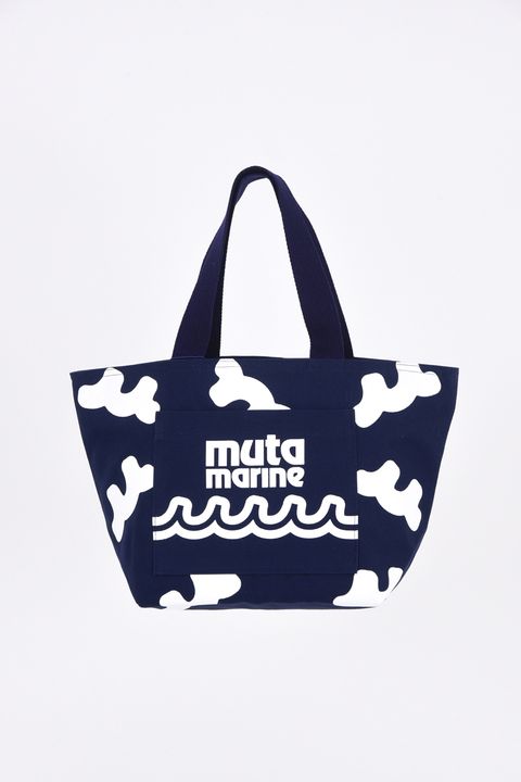 【26SS】 CLOUD WAVE LOGO ECO BAG / クラウドウェーブ エコバック (ネイビー)