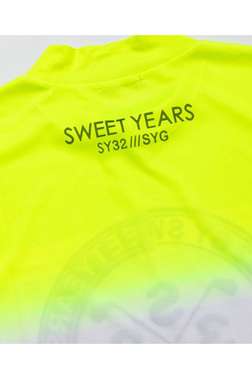 SY32 by SWEET YEARS GOLF - GRADATION CROSS LOGO MOCK