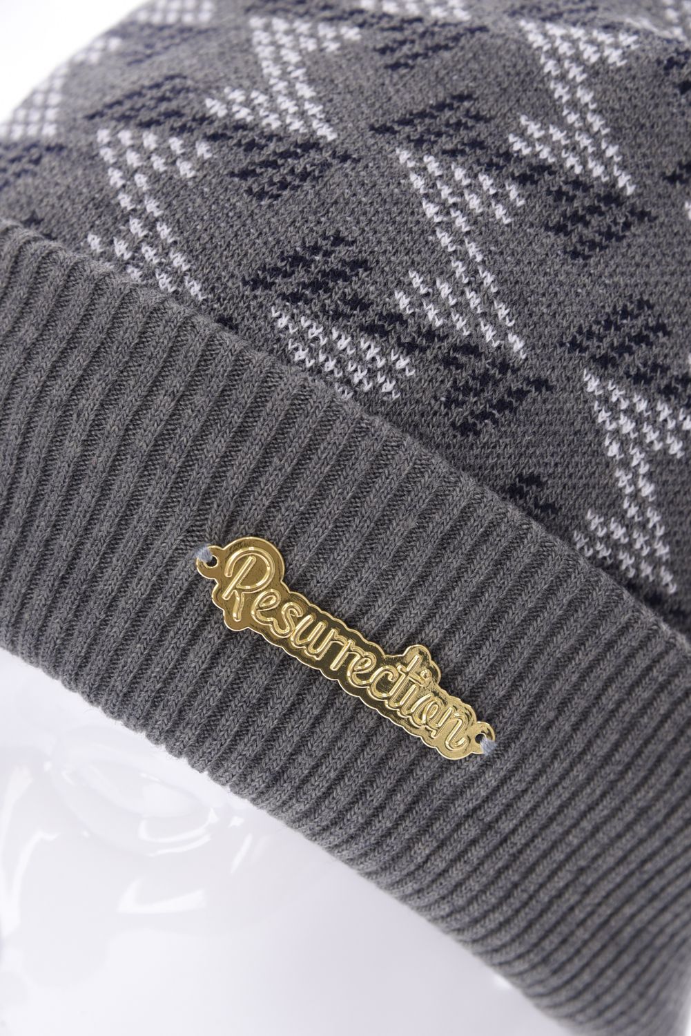 GM BONBON KNIT CAP / GM ボンボン ニットキャップ (グレー)