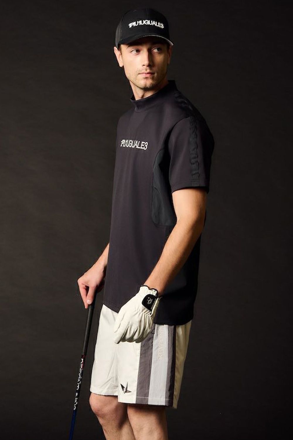 【26SS】 SWITCHING MOCK NECK  / スイッチング モックネック (ブラック) (3月入荷予定)